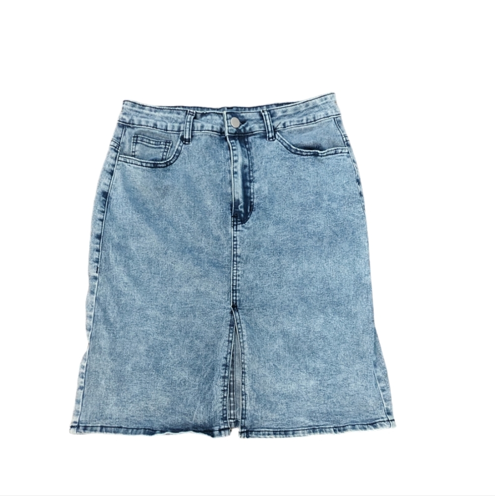 Unbranded Denim Skirt Womens Medium Boho Casual 90s Y2K Bohemian Classic 80s